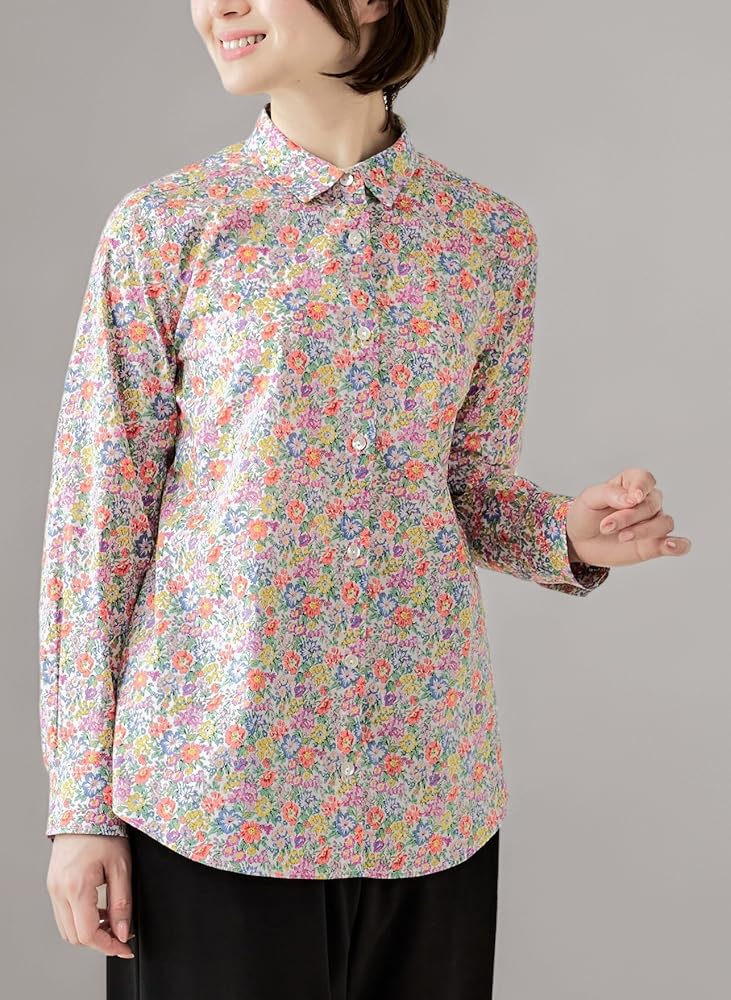 リバティ　タナローン　長袖シャツブラウス Amazon.co.jp: [SPAN] 919 日本製 Liberty リバティ シャツ